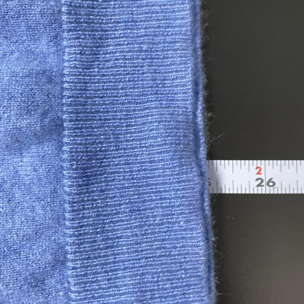 Talbots Cashmere Sweater Womens Medium Blue 3/4 Sleeve‎ Crewneck Knit Pullover